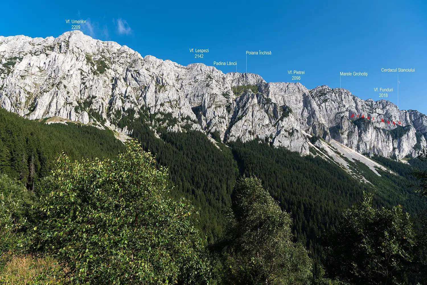 Piatra Craiului – circuit pe creasta sudică
