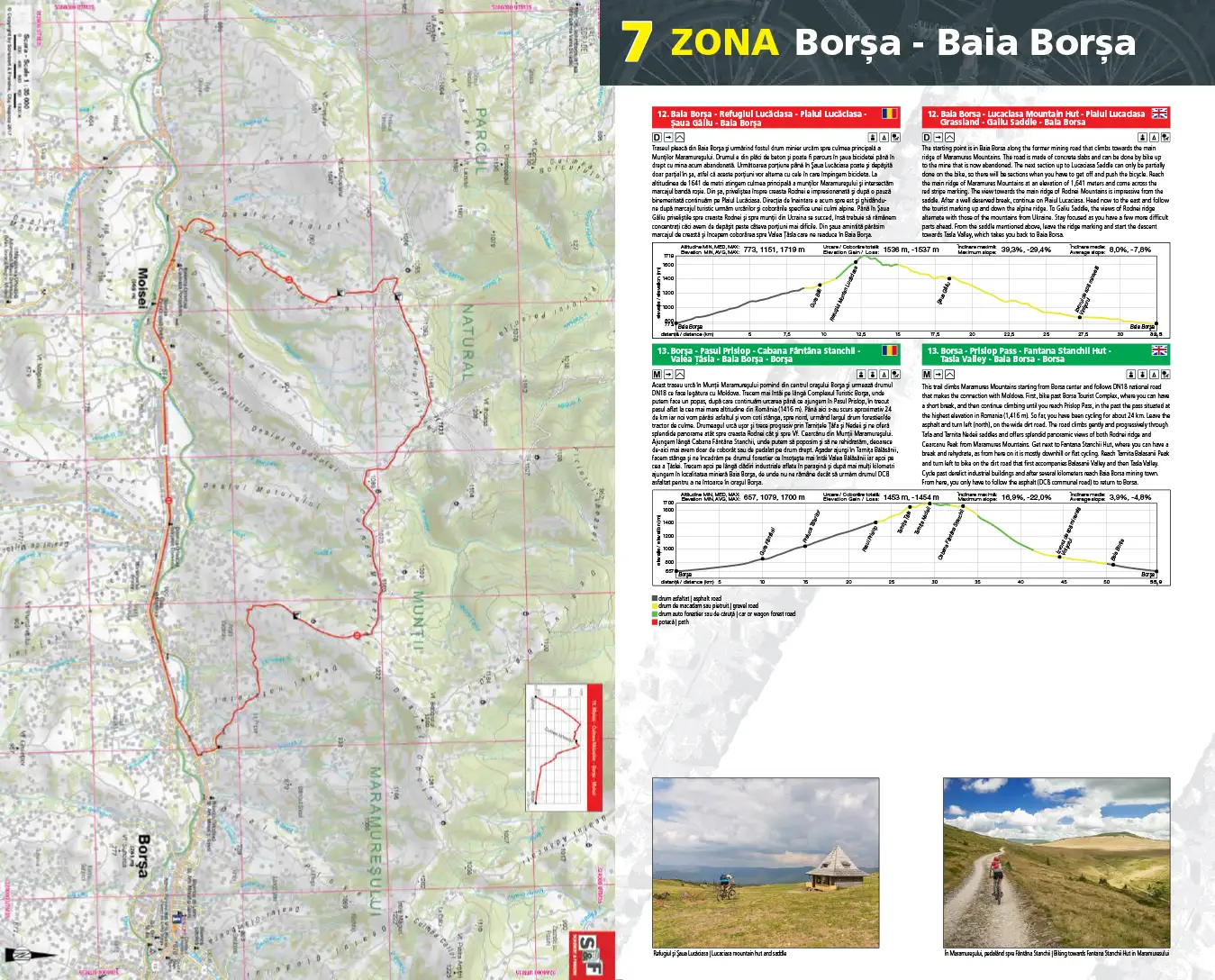 MB04 - Trasee cicloturistice în munţii Maramureşului şi Rodnei