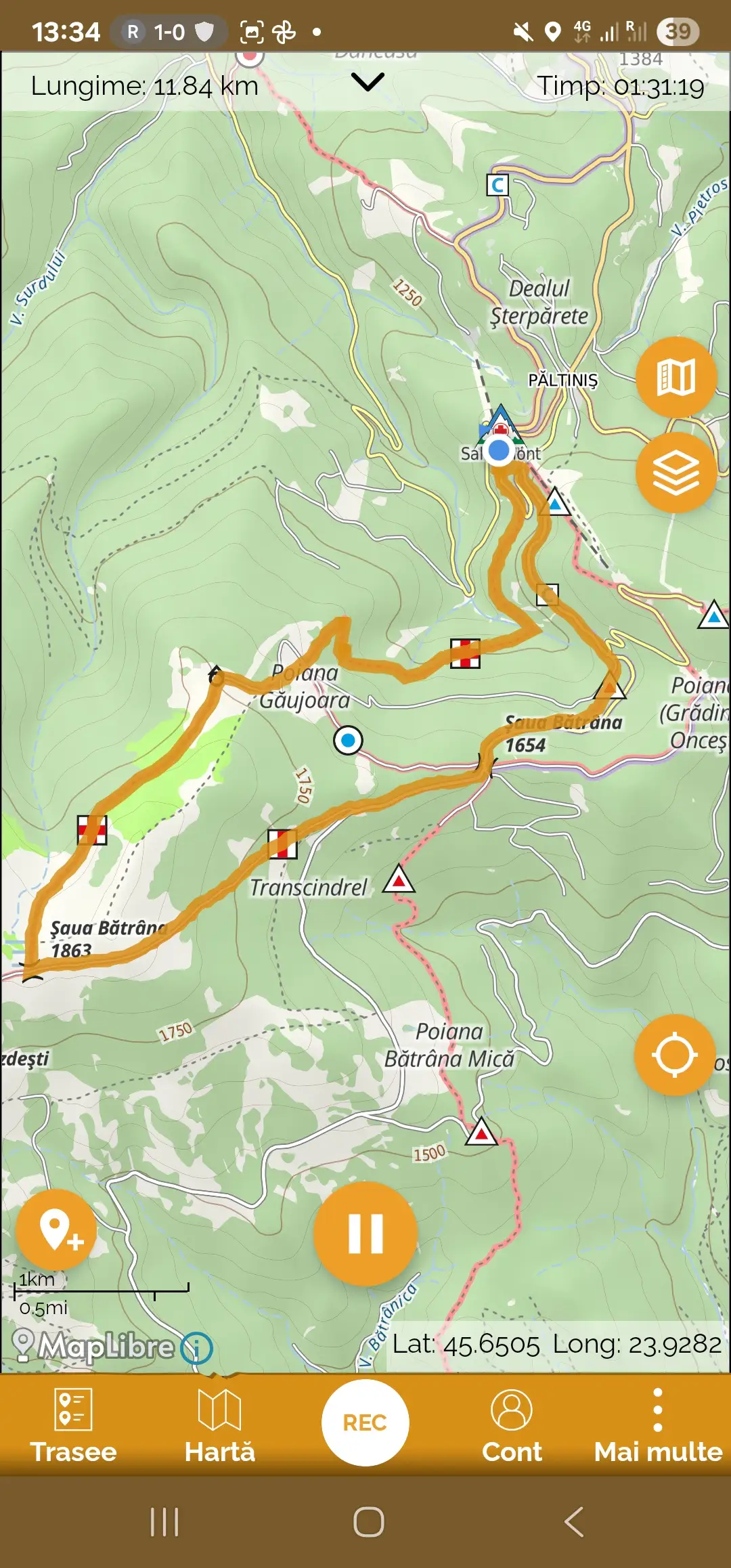 Păltiniș - Găujoara - Șaua Bătrâna -  Cantonul Muncel 