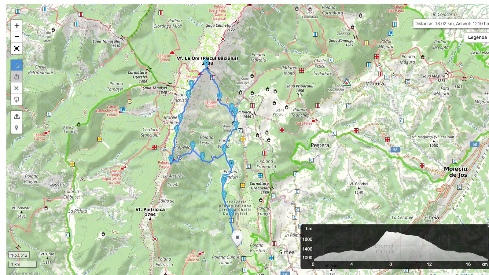 Cabana Brusturet - La Om  -Creasta Sudica - Cabana Brusturet