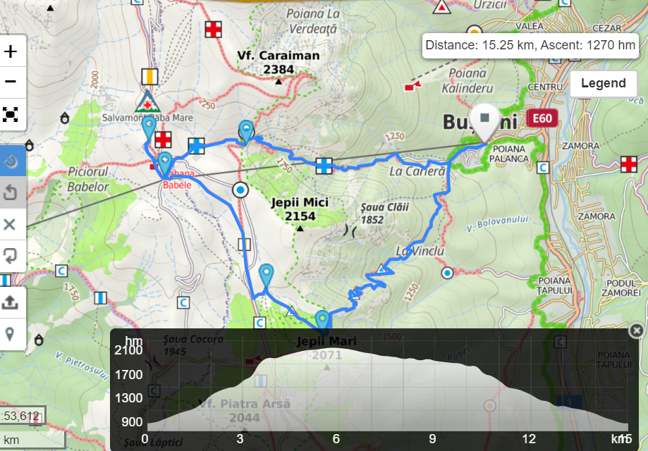 Bușteni-Jepii Mici-Cabana Caraiman-Babele-Sphinx-Jepii Mari-Bușteni